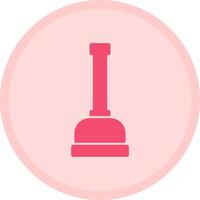 Plunger Multicolor Circle Icon vector