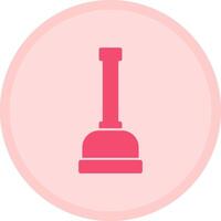 Plunger Multicolor Circle Icon vector