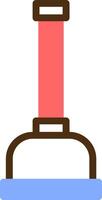 Plunger Color Filled Icon vector