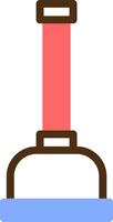 Plunger Color Filled Icon vector