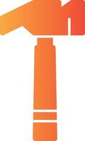 Hammer Solid Multi Gradient Icon vector