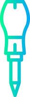 Screwdriver Linear Gradient Icon vector