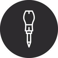 Screwdriver Inverted Icon vector