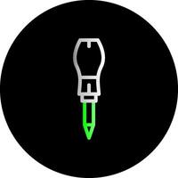 Screwdriver Dual Gradient Circle Icon vector