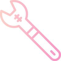 Wrench Linear Gradient Icon vector