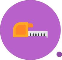 Tape Measure Flat Shadow Icon vector