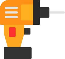 Drill Flat Icon vector