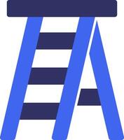 Ladder Solid Two Color Icon vector