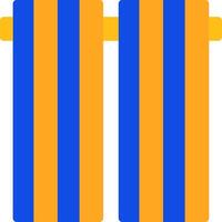Curtains Flat Two Color Icon vector