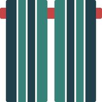 Curtains Glyph Two Color Icon vector