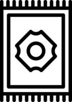 Carpet Line Icon vector