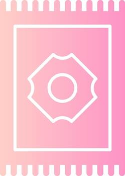 alfombra sólido multi degradado icono vector
