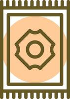 Carpet Linear Circle Icon vector