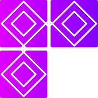 Tiles Solid Multi Gradient Icon vector