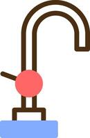 Faucet Color Filled Icon vector