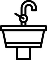 Sink Line Icon vector