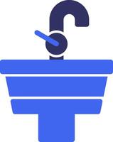 Sink Solid Two Color Icon vector