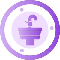 Sink Glyph Gradient Icon vector