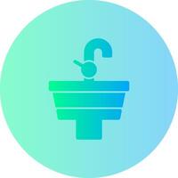 Sink Gradient Circle Icon vector