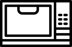 Microwave Line Icon vector