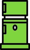 Refrigerator Line Filled Icon vector