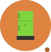 Refrigerator Flat Shadow Icon vector