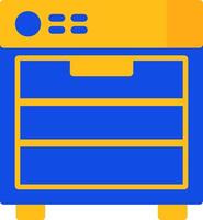 Dishwasher Flat Two Color Icon vector