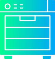Dishwasher Solid Multi Gradient Icon vector