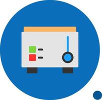 Toaster Flat Shadow Icon vector