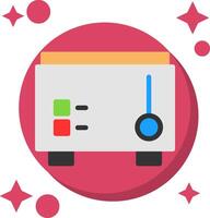 Toaster Tailed Color Icon vector