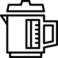 Kettle Line Icon vector