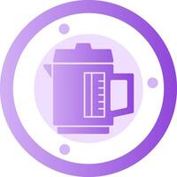 Kettle Glyph Gradient Icon vector