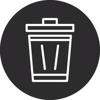 Trash Can Inverted Icon vector