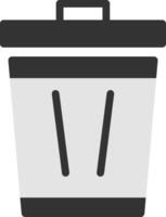 Trash Can Flat Icon vector