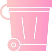 Recycling Bin Solid Multi Gradient Icon vector