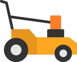 Lawn Mower Flat Icon vector