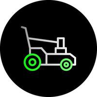 Lawn Mower Dual Gradient Circle Icon vector