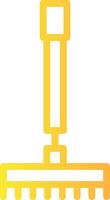 Rake Linear Gradient Icon vector