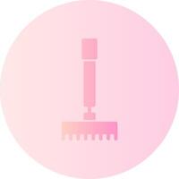 Rake Gradient Circle Icon vector