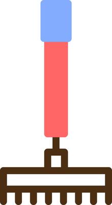 Rake Color Filled Icon