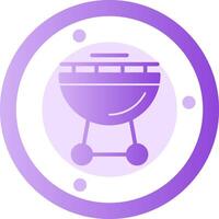 Outdoor Grill Glyph Gradient Icon vector