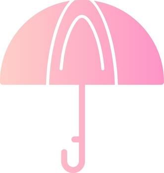 Umbrella Solid Multi Gradient Icon vector