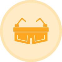 Safety Glasses Multicolor Circle Icon vector