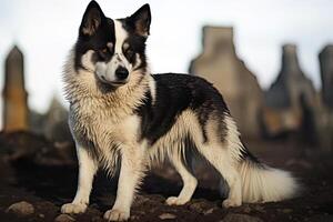 AI generated russian  husky dog photo