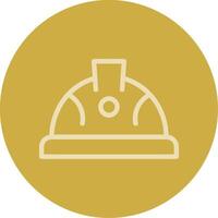 Hard Hat Line Multi color Icon vector