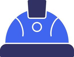 Hard Hat Solid Two Color Icon vector