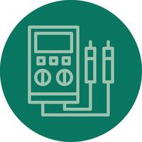 Voltage Tester Line Multi color Icon vector