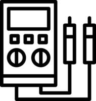 Voltage Tester Line Icon vector