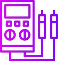 Voltage Tester Linear Gradient Icon vector