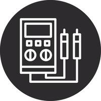 Voltage Tester Inverted Icon vector